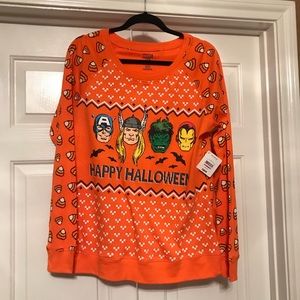 Halloween Marvel sweatshirt NWT